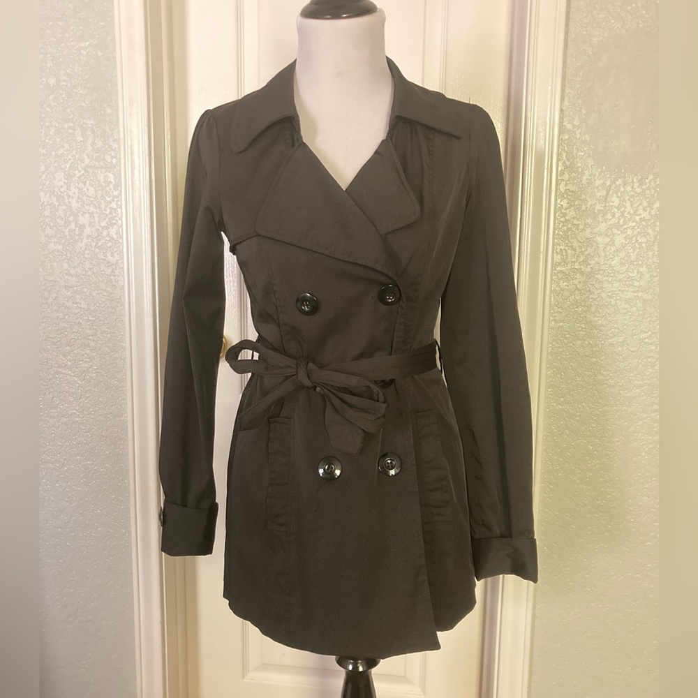 Vertigo black tailored trenchcoat